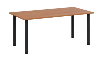 CRTR 160 jídelní stůl, kovová podnož černá, deska 25 mm, 1600x800 mm, olše jantar